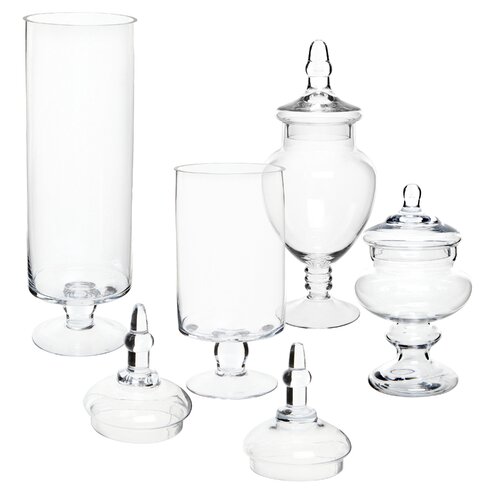 Canora Grey 4 Piece Kitchen Glass Apothecary Jar Set And Reviews Wayfair 3276